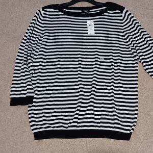 Ann Taylor tripe sweater